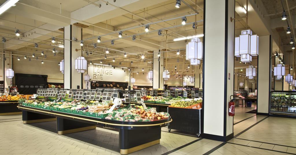 Water and snack aisle
