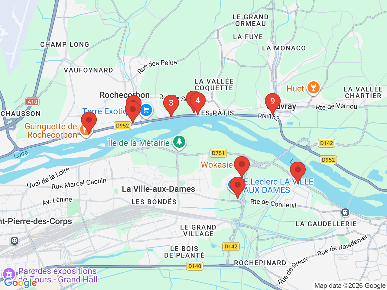 Map of eat & drink near Brédif Marc (Ets)
