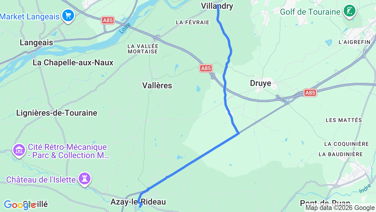 Chateau de Villandry — gardens + chateau to Chateau d'Azay-le-Rideau
